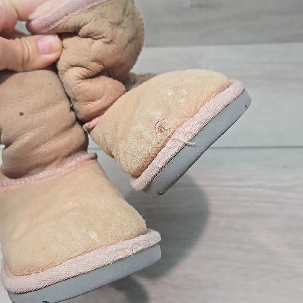 Ugg Australia 5251T Girl Kids Girl Pink Suede Boots Shoes Boots Sz 11